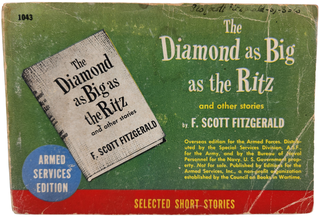 Item #311015 The Diamond as Big as the Ritz and other stories. F. Scott Fitzgerald